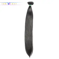 VR Star Качество Шелковые прямые бразильские девственные Remy человеческие волосы пучки 8-30 дюймов для Африки