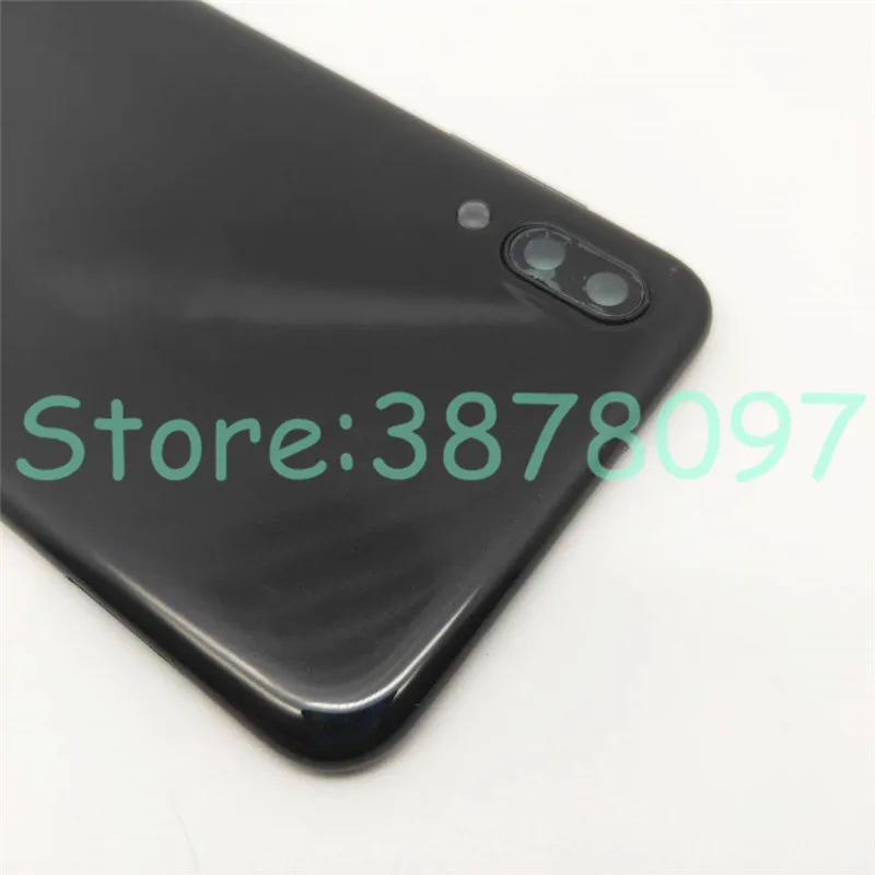 Новая крышка батареи для samsung Galaxy M10 M20 M30 Задняя крышка батареи дверь задняя крышка с объективом камеры стекло+ боковой ключ+ логотип