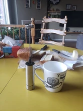 Whisk Foam-Maker Electric-Milk-Frother Coffee-Mixer Stainless-Steel Mini Home Spring