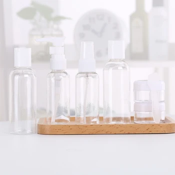 

Portable Travel Spray Skincare Mini Bottles 6pcs/Set Package Cosmetics Cream Bottles Plastic Pressing Spray Bottle Makeup Tools