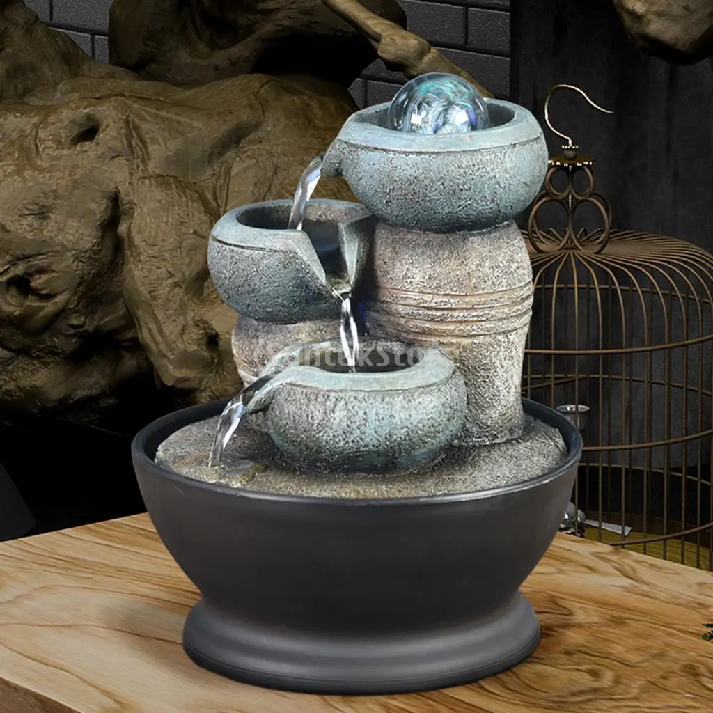 Minimalist Water Fountains Indoor Waterfall Fountain Tabletop Water