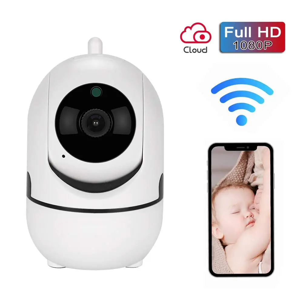 

1080P Smart Tracking WI-FI Indoor IP Camera Night Vision Baby Security Camera Support TF Card Storage And Cloud Service
