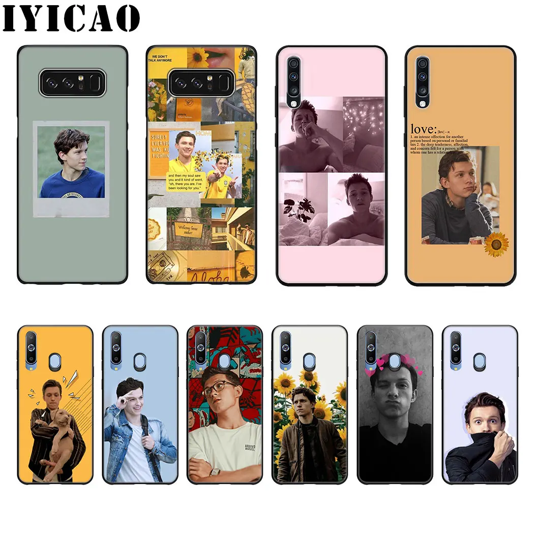 Мягкий силиконовый чехол с изображением Человека-паука том Холланд для Samsung Galaxy