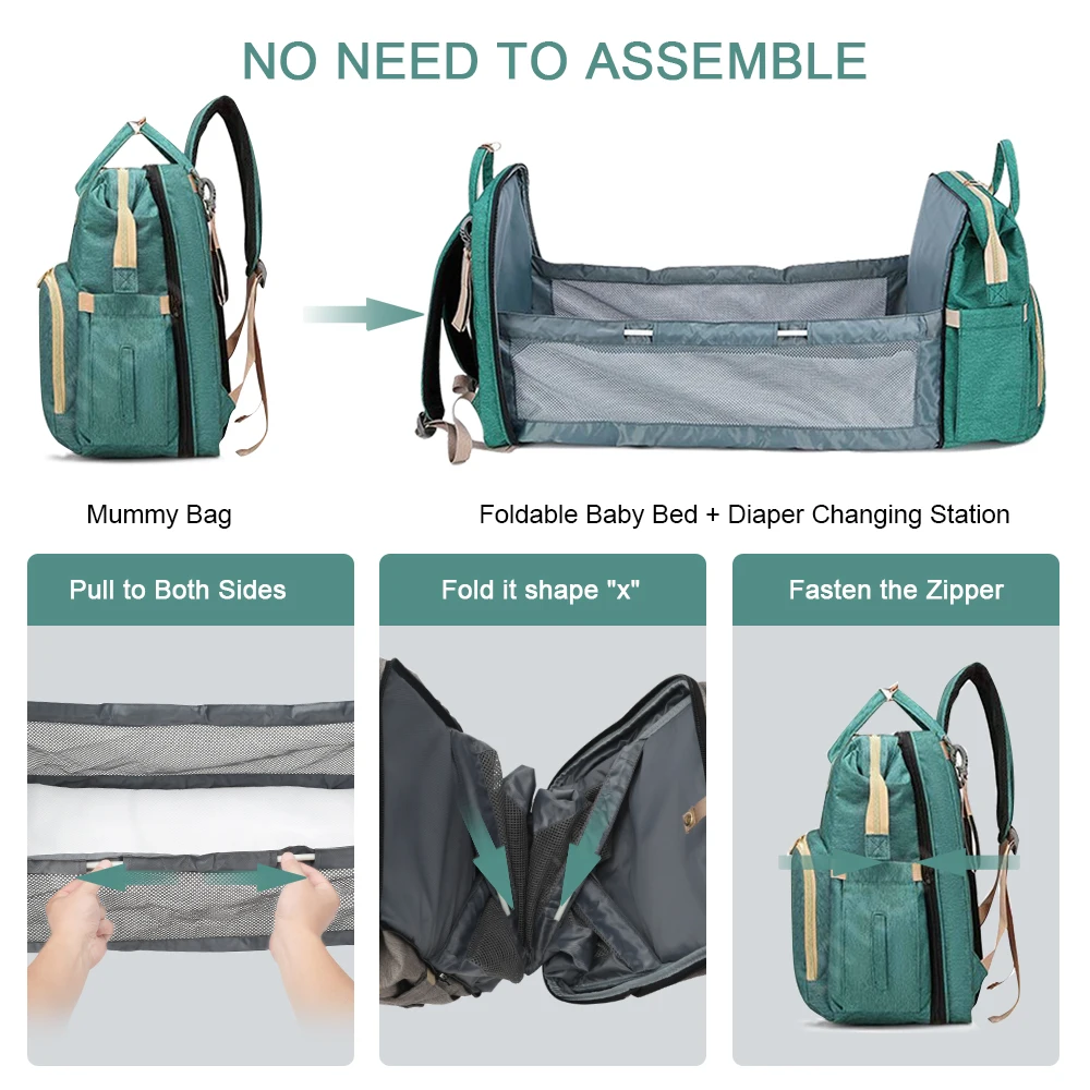 Baby Diaper Bag Backpack Bed Crib Baby Sleeping Bag For Travel Bed Diaper Pad Stroller Organizer In Stock Dropshipping Baby Diaper Bag Backpack Bed Crib Baby Sleeping Bag For Travel Bed Diaper Pad Stroller Organizer In Stock Dropshipping