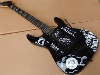 

Wholesale New Arrival KH-20 Ouija Kirk Hammett Signature Electric Guitar Star Moon Inlay In Black 110520