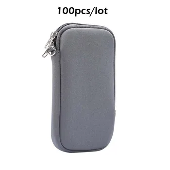 

100pcs/lot 4.7- 7.2 inch Universal Phone Case Elastic Material Zipper Case Mobile Phone Universal Clutch Bag Zipper Slider PF005