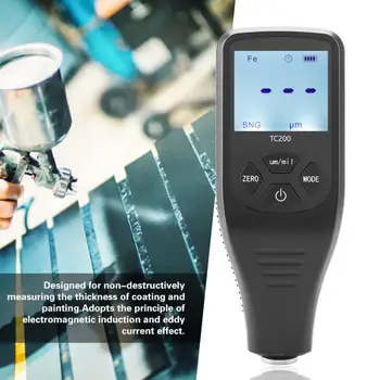 

TC200 LCD Display Digital Coating Thickness Gauge Measuring Tool for Car For Manual Measurement