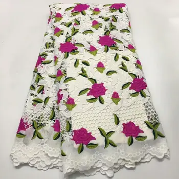 

African Net Lace Fabric 2019 Embroidered Nigerian Laces Fabric High Quality French Tulle Lace Fabric For Wedding Party