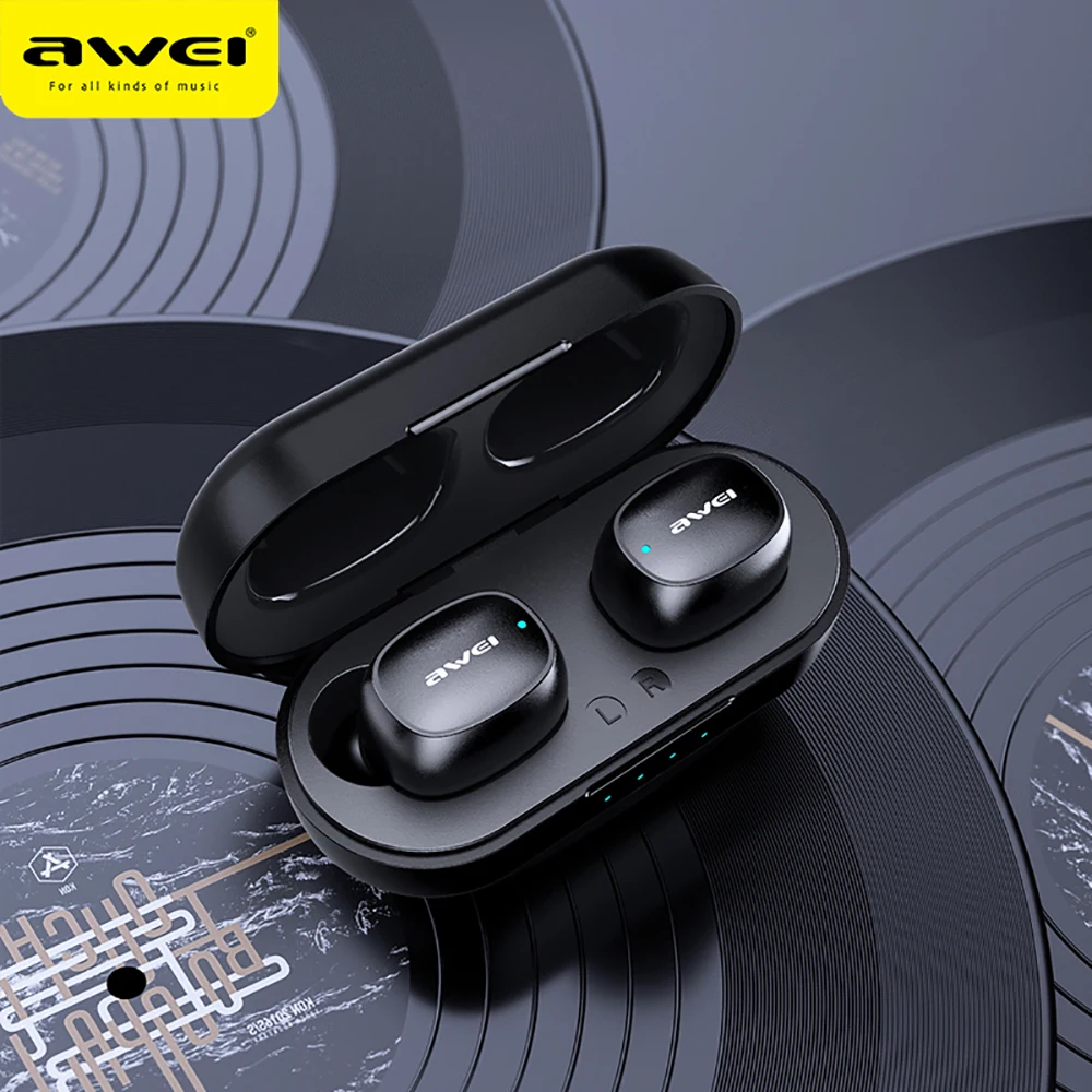Наушники вкладыши AWEI T13 наушники TWS с Hi Fi Спортивные Bluetooth 5 0 True Беспроводной