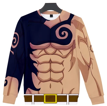 

The Seven Deadly Sins role clothes cos summer hot long-sleeved casual T-shirt unisex bottoming couple parent-child role-playing