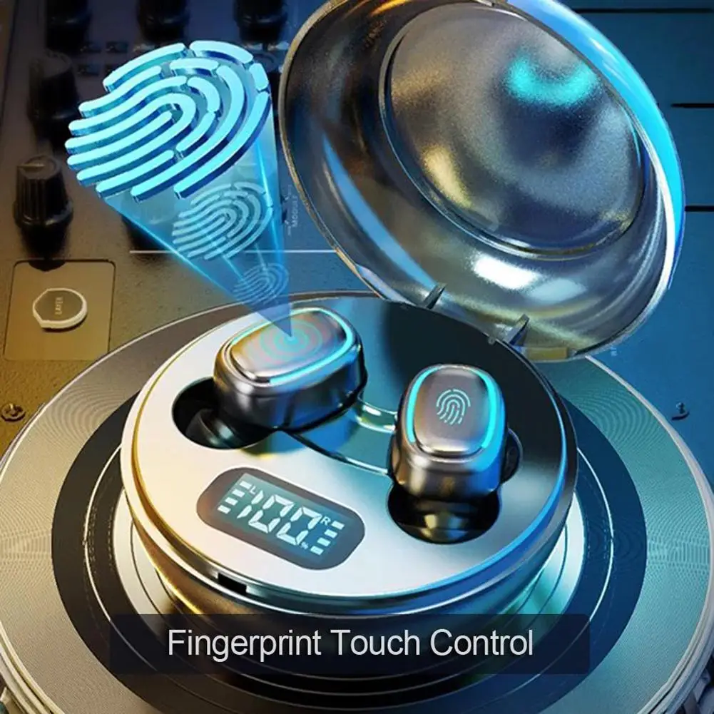 Wireless Earphones IPX6 Waterproof TWS Touch 3D Sound Earplug Is Built In with TWS Bluetooth 5 0 Headset with LED Display