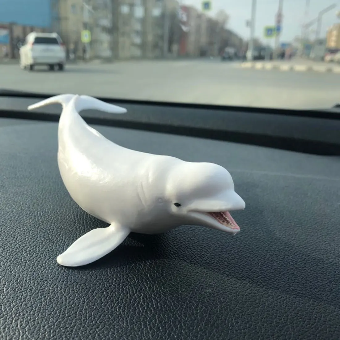 Original genuine Sealife ocean Animal white Whale Figurine Beluga Figure Toy Kids Gift Educational Toys for children