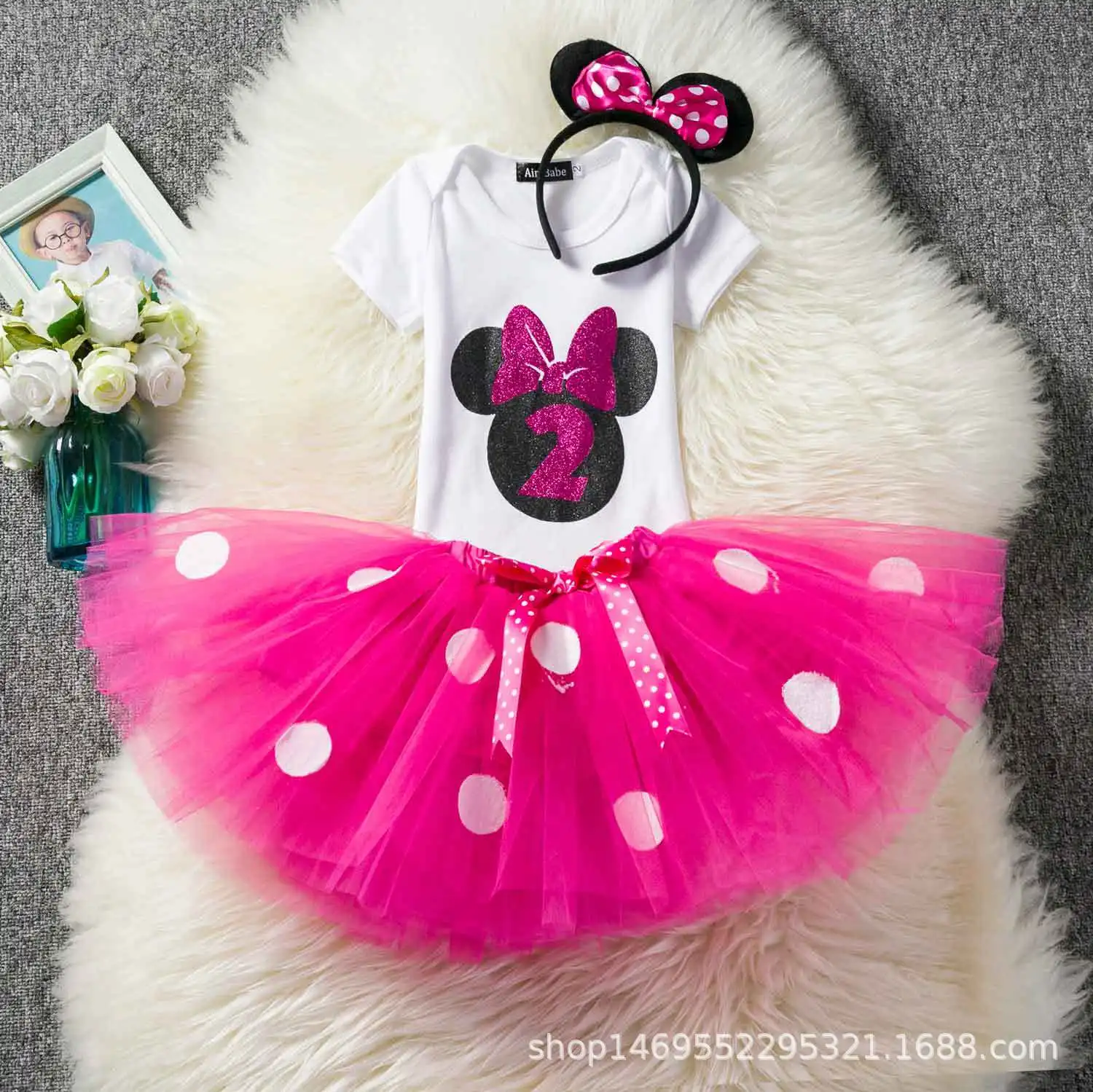 

Childrenswear CHILDREN'S Suit Baby Cartoon Birthday Formal Dress Mickey Costume