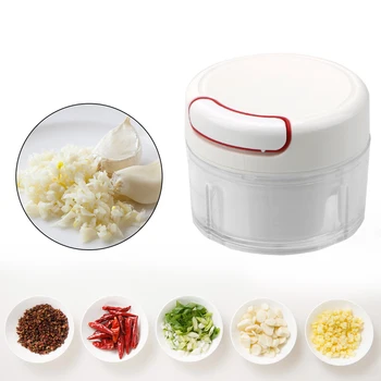 

Manual Garlic Cutter Mini Vegetable Meal Garlic Slicer Household Mincing Machine Manual Rope Food Processor Hand Pull Grinder