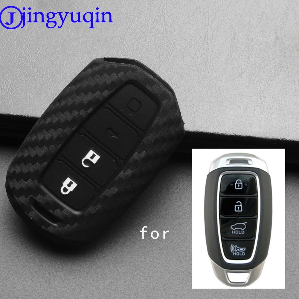 Jingyuqin силиконовый чехол для ключей от машины Hyundai i30 Ix35 Solaris Azera Elantra Grandeur Ig Accent Santa Fe