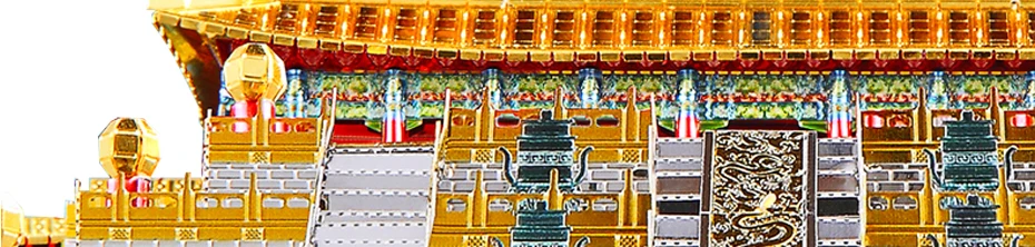3D металлическая игрушка-головоломка, сборочный дворец, модель Древнего Китая, архитектурная конструкция, набор для строительства города, коллекция детских игрушек