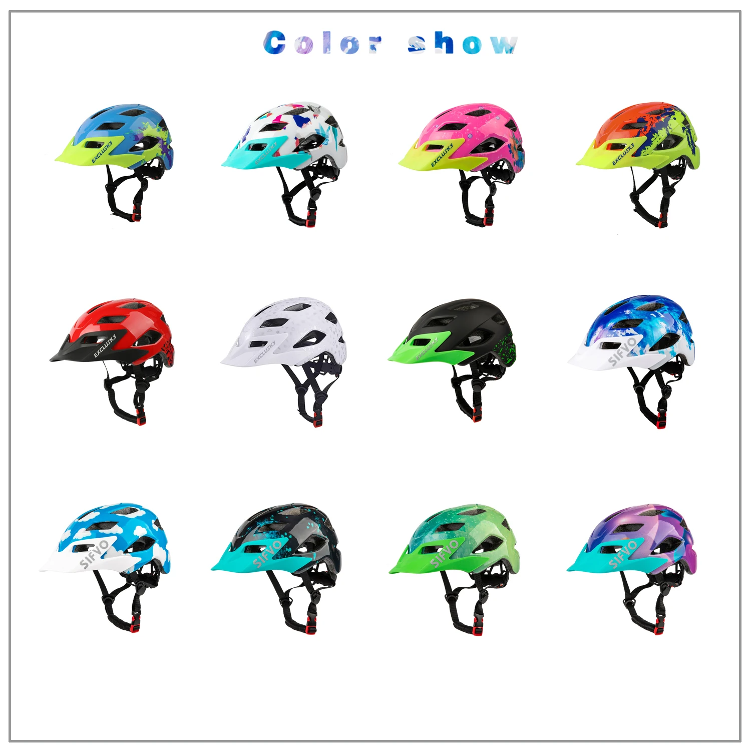 Casque De Protection Réglable Pour Enfants 3-15 Ans - Pour Vélo, Trottinette, Patins, Multi-sports - 12