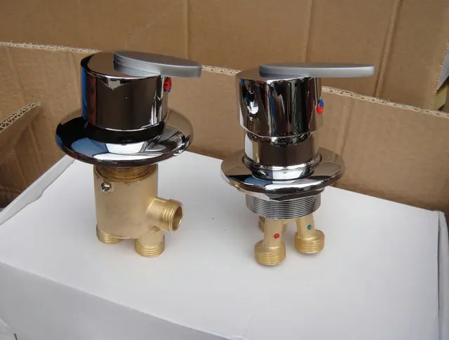 MTTUZK Solid Brass Bathtub Hot and Cold Mixing Faucet Split  Mixer 1 in 2 out Switch Bathtub Tap , Bathroom Shower Faucet 2
