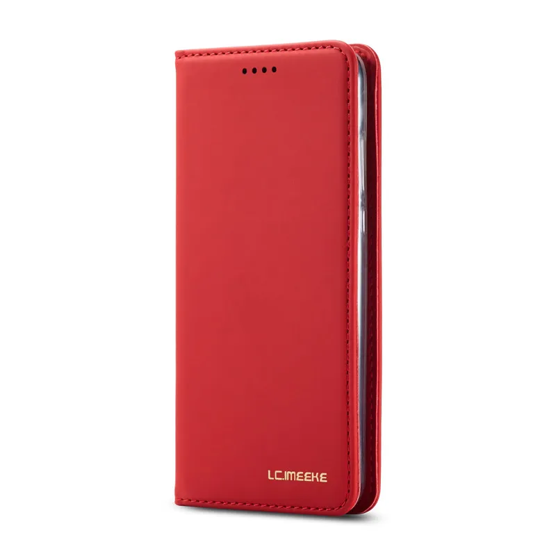 Чехол для huawei P30 Lite, флип-чехол для телефона Магнитный для huawei P30 Lite, кожаный винтажный кошелек, чехлы на huawei P30 Pro, чехол P30 - Цвет: Красный