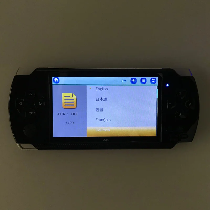 WonderCat ручной видео игры игровая консоль X6 для игра для psp Портативный чехол для телефона в виде ретро-игровой 4,3 дюймов Экран Mp3 Mp4 Mp5 игроков