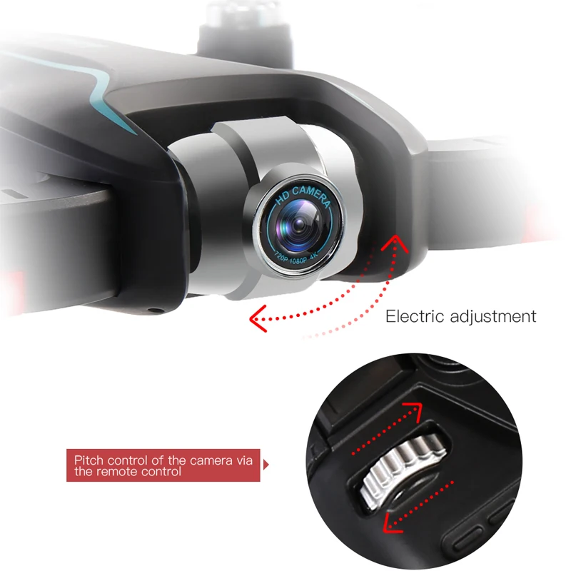  S17 RC Drone with 4K Adjustable Wide-Angle Camera Foldable Quadcopter Optical Flow Dron RC Helicopt
