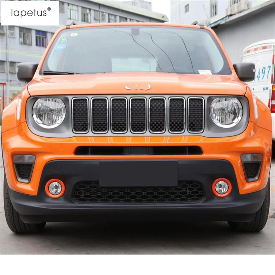 Аксессуары Lapetus подходят для Jeep Renegade ABS Передние противотуманные фары противотуманная фара Кольцо Круг молдинг крышка комплект отделка
