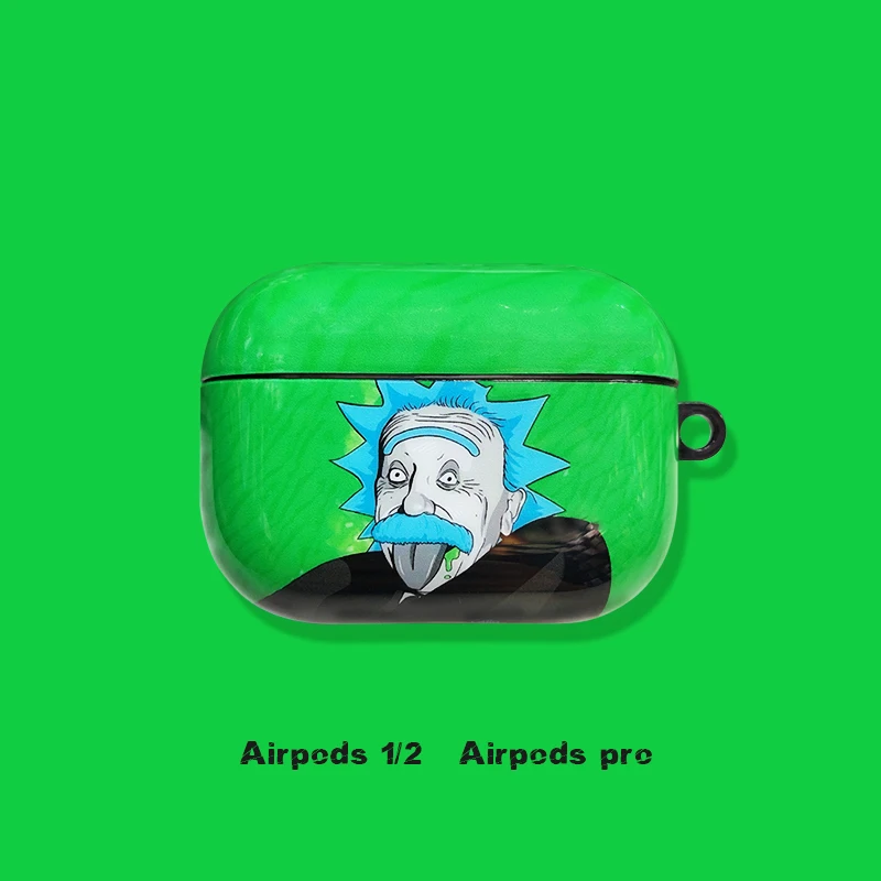 Забавный мультяшный Рик и Морти для Apple AirPods 1 2 Pro, мягкий ТПУ чехол для зарядки, беспроводной Bluetooth чехол для наушников