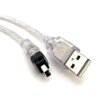 

USB Male to i.Link Lync 1394a Firewire IEEE 1394 4 Pin Male 400Mbps Cable Lead DV Out Camera 1.5m