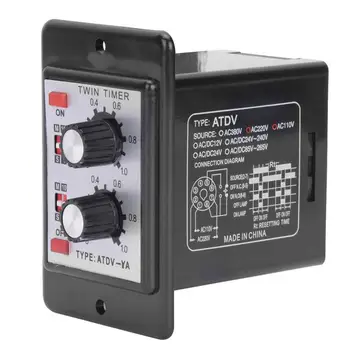 

Solid State Relay Knob Control Time Switch Relay On Off Timer Relay ATDV-YA AC110V/220V 50/60Hz