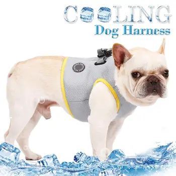 

Summer Dog Cooling Vest Harness Cooler Jacket Breathable Pet Heatstroke Cold Suit Cool Clothes for Dogs Bulldog Pet Supplies