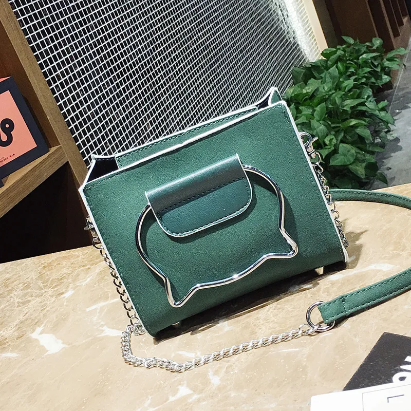 

2018 New Style Korean-style Circular Ring Picture Handbag WOMEN'S Bag Dull Polish Small Square Bag Mini Shoulder Bag Students