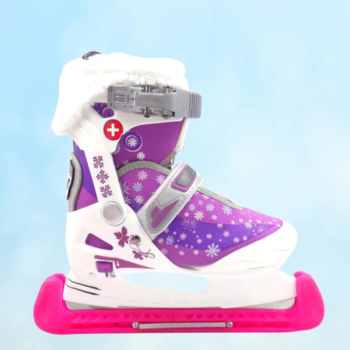 1 пара фигурных коньков чехол для обуви защитный рукав анти-скользящий морозостойкий для катания на коньках C55K