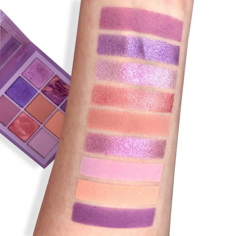 9 Colors Eyeshadow Palette Portable Matte Shimmer Long-lasting Eye Shadow Daily Makeup Pallet Set Mint Pastels Lilac Eyeshadow 9 Colors Eyeshadow Palette Portable Matte Shimmer Long-lasting Eye Shadow Daily Makeup Pallet Set Mint Pastels Lilac Eyeshadow