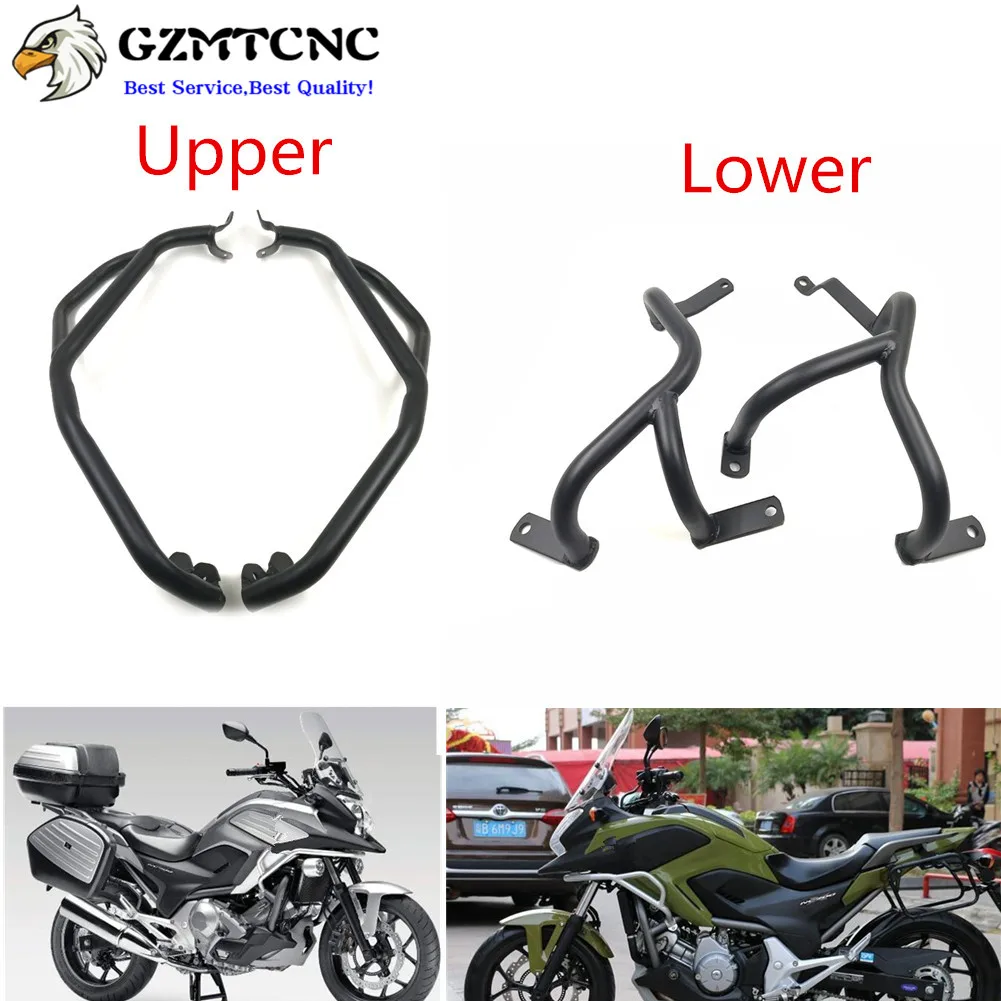 

NC700X NC750X Engine Guard + Oil Fuel Tank Guard Protection Highway Crash Bar Upper Lower Frame Protector for Honda NC 700/750 X