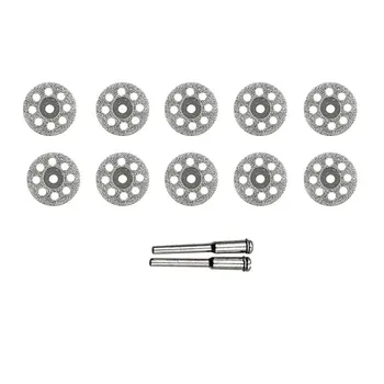 

12 Pcs Rotary Tool Circular Saw Blades Cutting Wheel Discs Mandrel Dremel Cutoff Grinding Piece Emery Small Grinding Piece