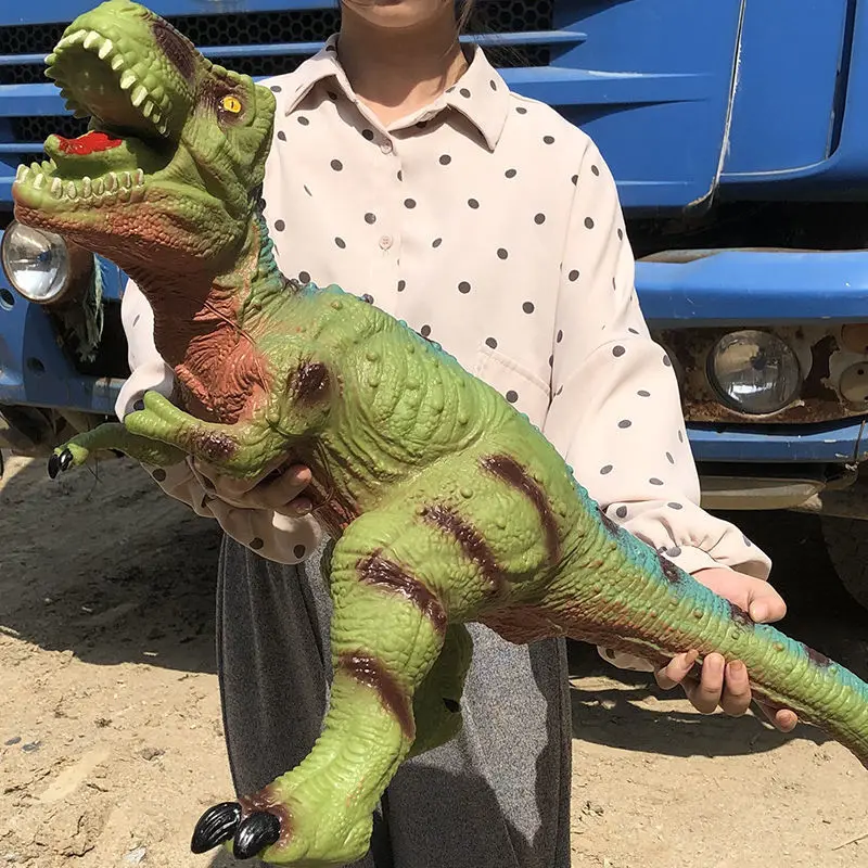 Modelo de tiburón dinosaurio de gran tamaño para niños, juguetes para niños, Tiranosaurio Rex, marionetas suaves, animales, Velociraptor jurásico, regalo para niños
