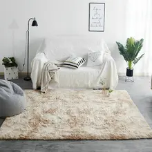 Ins скандинавский пестрый градиентный окрашенный галстук ковер гостиная подкладка для кофейного столика прикроватная тумбочка для спальни длинные волосы ковер шифрование утолщение