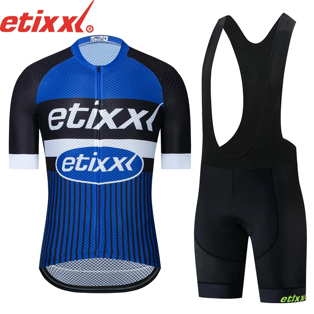 Лето 2020 etixxl новинка Велоспорт Джерси короткий рукав набор Maillot Ropa Ciclismo Uniformes
