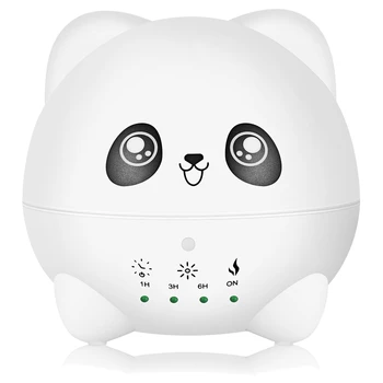 

Silent Cartoon Aroma Humidifier with LED Night Light Aromatherapy Diffuser Cute Panda 300Ml US Plug