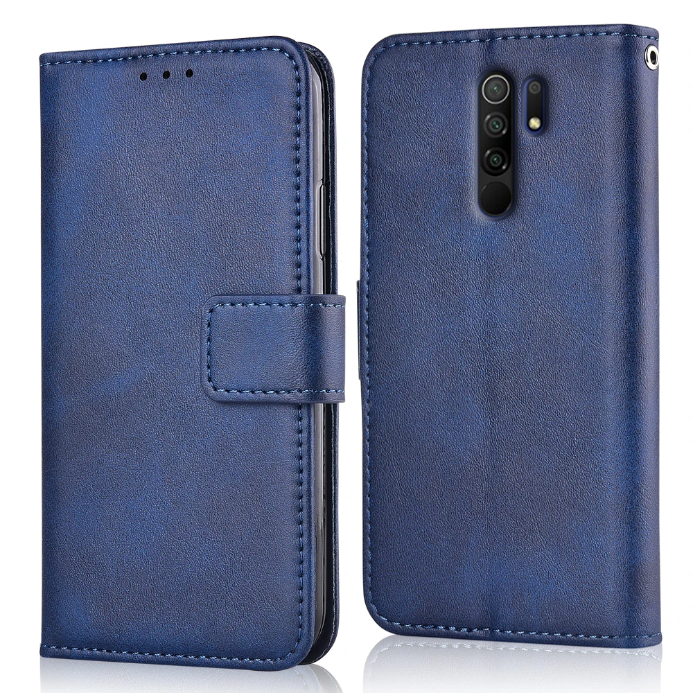 Чехол для Redmi 9 задняя крышка Xiaomi оболочка Redmi9 откидной бумажник кожаный чехол