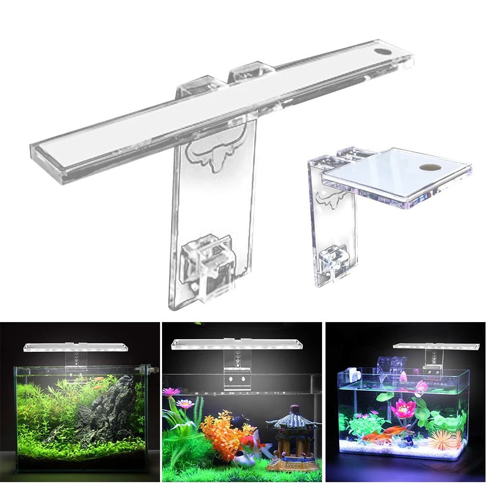 

Aquarium Lamp LED Plant Light Fits Tanks 3-8MM Thickness Aquatic Lamp Aquarium Bracket Light DC120