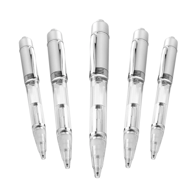Ручка светильник-светодиодный Ручка с светильник, светильник карандаш для макияжа светильник для ночной записи-один набор дополнительных аккумуляторов и чернильные картриджи в комплекте-5 шт в упаковке