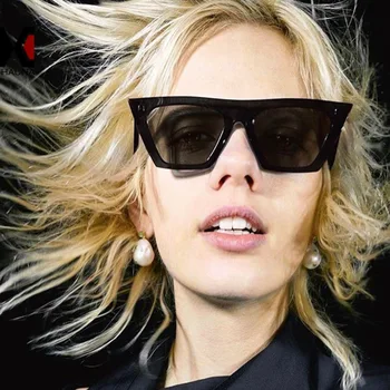 

2018 New Brand Personalized cat's eye sun glasses European and American colorful sunglasses trendy all-match sun glasses 5154