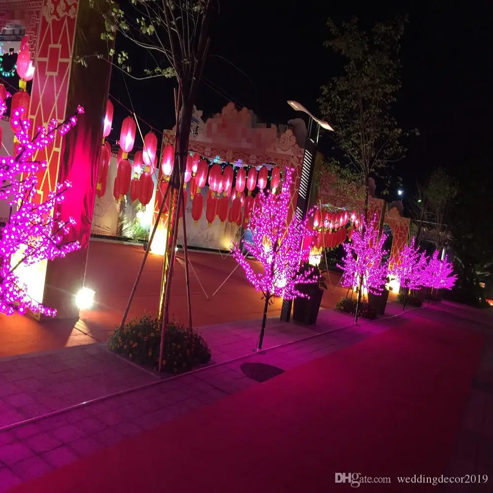 6 Color LED Cherry Blossom Tree Light LED Artificial Tree Light 648pcs LED Bulbs 1.8m Height 110/220VAC Waterprood IP65