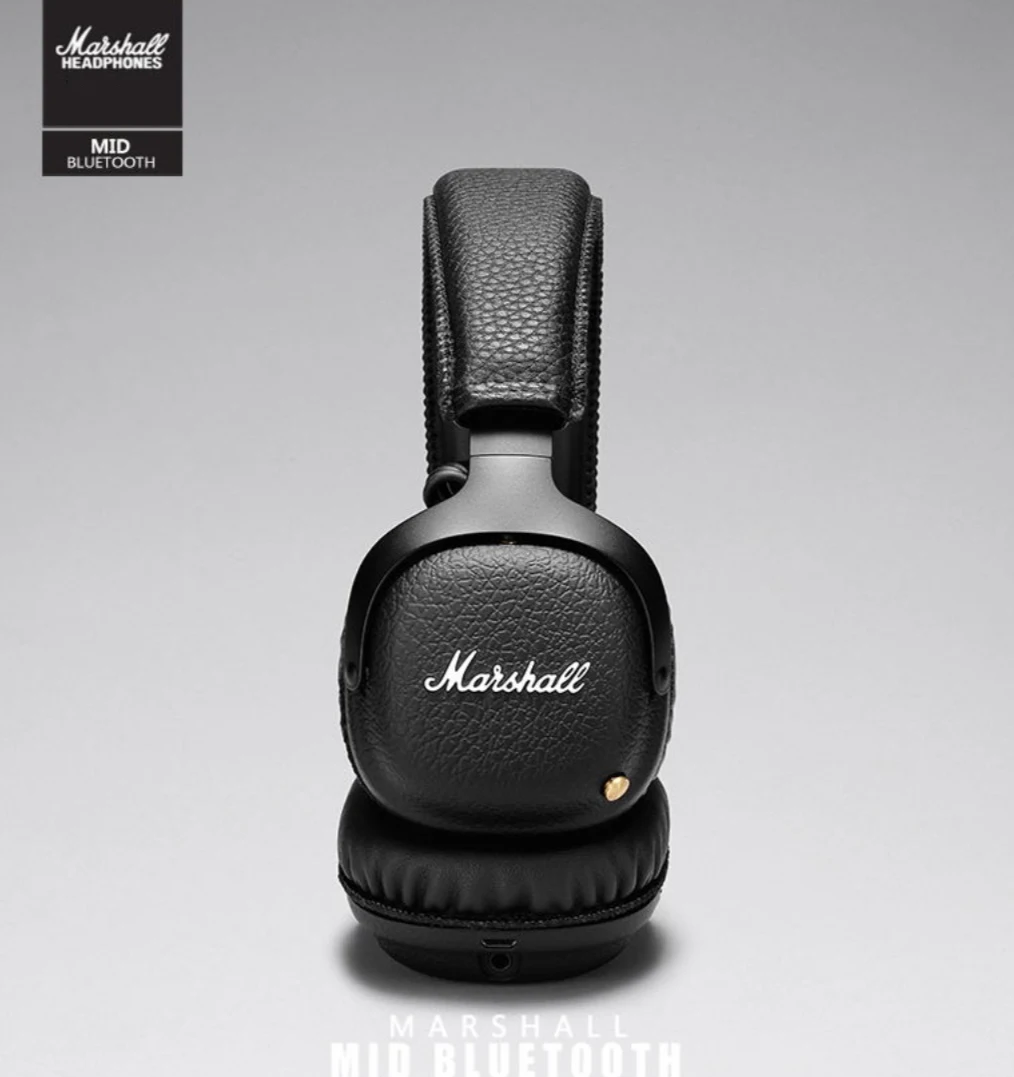 MARSHALL MID BLUETOOTH Marshall Head-Mount HiFi Rock сабвуфер Беспроводная Bluetooth-гарнитура черная