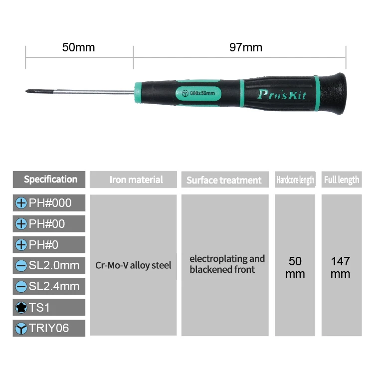 Прецизионный Многофункциональный Набор отверток Pro'skit SD-081H для ремонта мобильного телефона инструмент для разборки 7 набор отверток