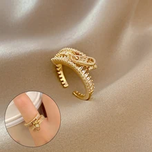 

Golden Ring Jewelry Creative Adjustable Ring Fashionable Open Ring Stylish Zipper Ring Individual Niche Ring For Women And Men