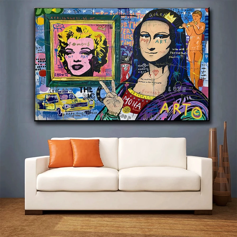 Quadro moderno Mona Lisa Pop-art (1 Part) Vertical