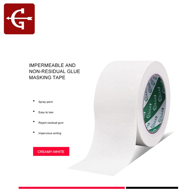 50M White Masking Tape Multi Specification Masking Tapes Automotive