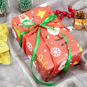 

10pcs Christmas Gift Box Wrapping Paper Gift Packaging Paper (Random Pattern)